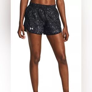 Under Armour Women's Fly By Printed Mesh-Side Shorts